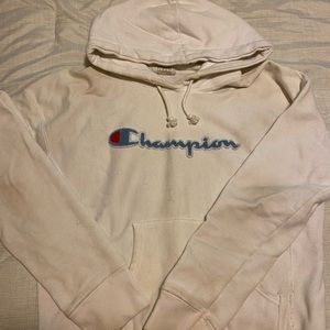 White champion hoodie